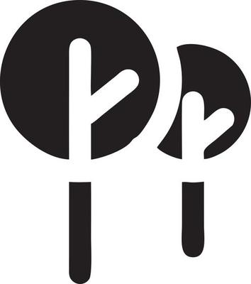 tree icon symbol image vector, illustration of the tree botany in black image