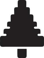 tree icon symbol image vector, illustration of the tree botany in black image vector