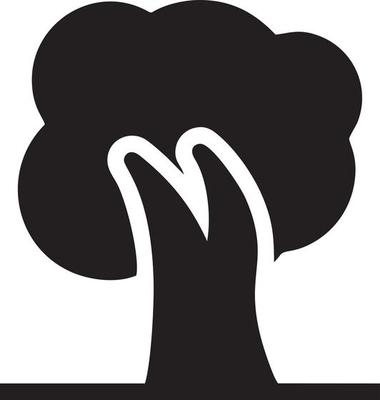 tree icon symbol image vector, illustration of the tree botany in black image