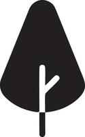 tree icon symbol image vector, illustration of the tree botany in black image vector