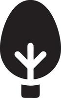 tree icon symbol image vector, illustration of the tree botany in black image vector