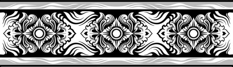 Line art of beautiful carved decorative ornament