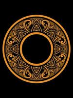 Beautiful carved decorative ornaments Vector design for elements editable colors