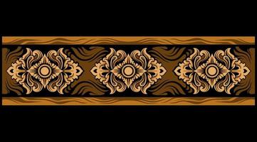Beautiful carved decorative ornaments Vector design for elements editable colors
