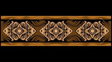 Beautiful carved decorative ornaments Vector design for elements editable colors