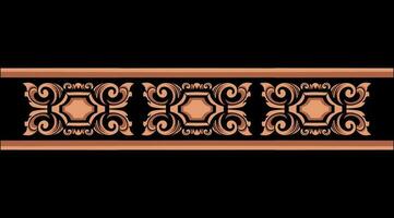 Beautiful carved decorative ornaments Vector design for elements editable colors