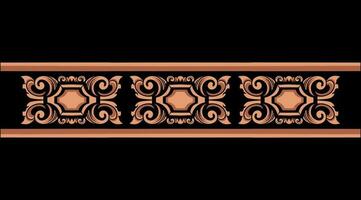 Beautiful carved decorative ornaments Vector design for elements editable colors