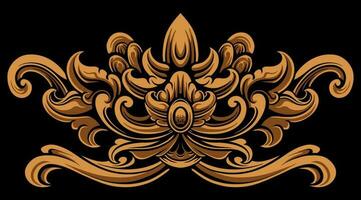 Beautiful carved decorative ornaments Vector design for elements editable colors