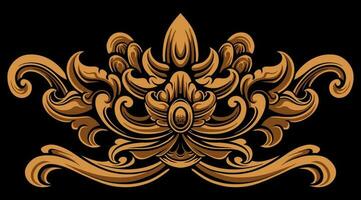 Beautiful carved decorative ornaments Vector design for elements editable colors