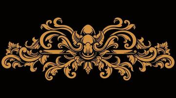 Beautiful carved decorative ornaments Vector design for elements editable colors