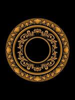 Beautiful carved decorative ornaments Vector design for elements editable colors