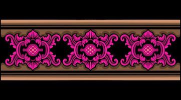 Beautiful carved decorative ornaments Vector design for elements editable colors