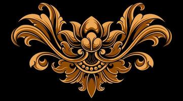 Beautiful carved decorative ornaments Vector design for elements editable colors