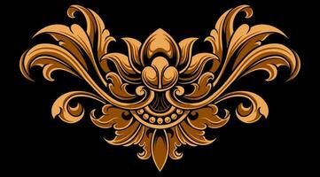 Beautiful carved decorative ornaments Vector design for elements editable colors