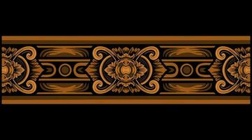 Beautiful carved decorative ornaments Vector design for elements editable colors