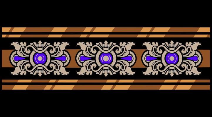Beautiful carved decorative ornaments Vector design for elements editable colors