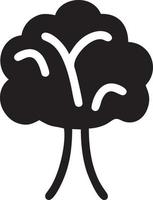 tree icon symbol image vector, illustration of the tree botany in black image vector