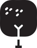 árbol icono símbolo imagen vector, ilustración de el árbol botánica en negro imagen vector