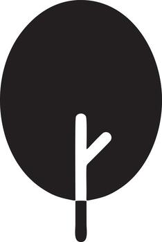 tree icon symbol image vector, illustration of the tree botany in black image vector