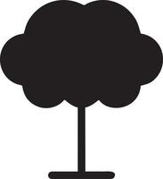 tree icon symbol image vector, illustration of the tree botany in black image vector