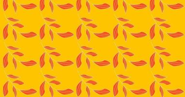 Vector minimalist abstract leaves illustration pattern background