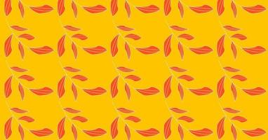 Vector minimalist abstract leaves illustration pattern background