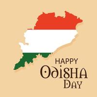 vector ilustración de un antecedentes para contento odisha día celebracion.