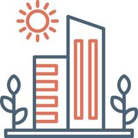 Green City vector icon