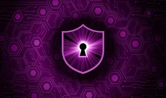 Modern Cybersecurity Technology Background with padlock vector