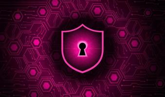 Modern Cybersecurity Technology Background with padlock vector