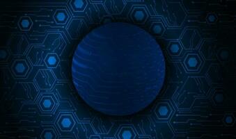Modern Holographic Globe on Technology Background vector