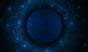 Modern Holographic Globe on Technology Background vector