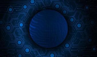 Modern Holographic Globe on Technology Background vector