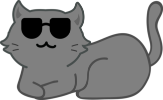 Cat cartoon character crop-out png