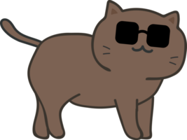 Cat cartoon character crop-out png