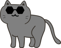 recorte de personagem de desenho animado de gato png