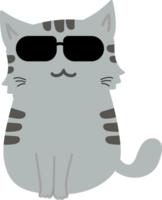 recorte de personagem de desenho animado de gato png