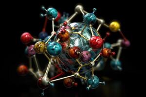 psychedelic colorful spirit molecule photo