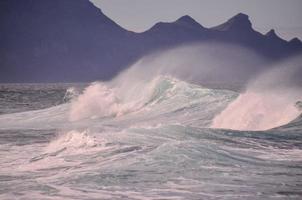 grande mar olas foto