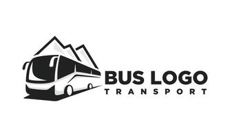 autobús. viaje autobús logo diseño vector