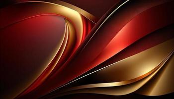 Abstract Vector Luxury Red Gold Background for Your Modern Creative Concept photo