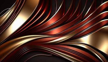 Luxury Red Background with Golden Lines photo