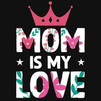 Mother's day typography tshirt design vector design