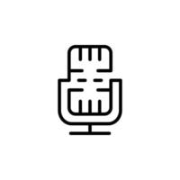 isolated microphone icon for any purposes vector