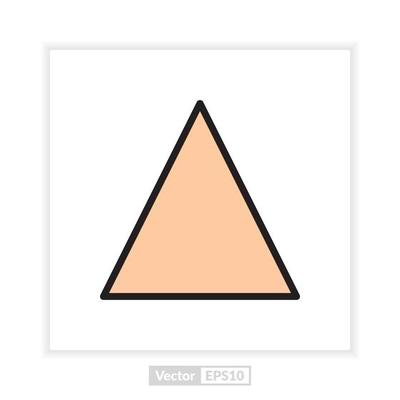 triangle shape illustration vector graphic