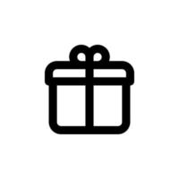 gift box icon vector for any purposes