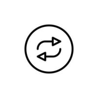 repeat icon vector. perfect for multimedia player interface button and any purposes vector