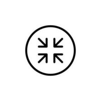 minimize icon vector. perfect for multimedia player interface button and any purposes vector