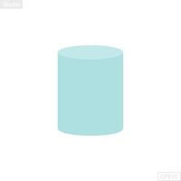 cylinder shape illustration vector graphic