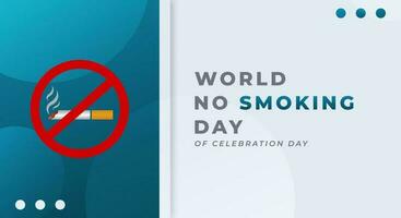 No Smoking day Celebration Vector Design Illustration for Background, Poster, Banner, Advertising, Greeting Card